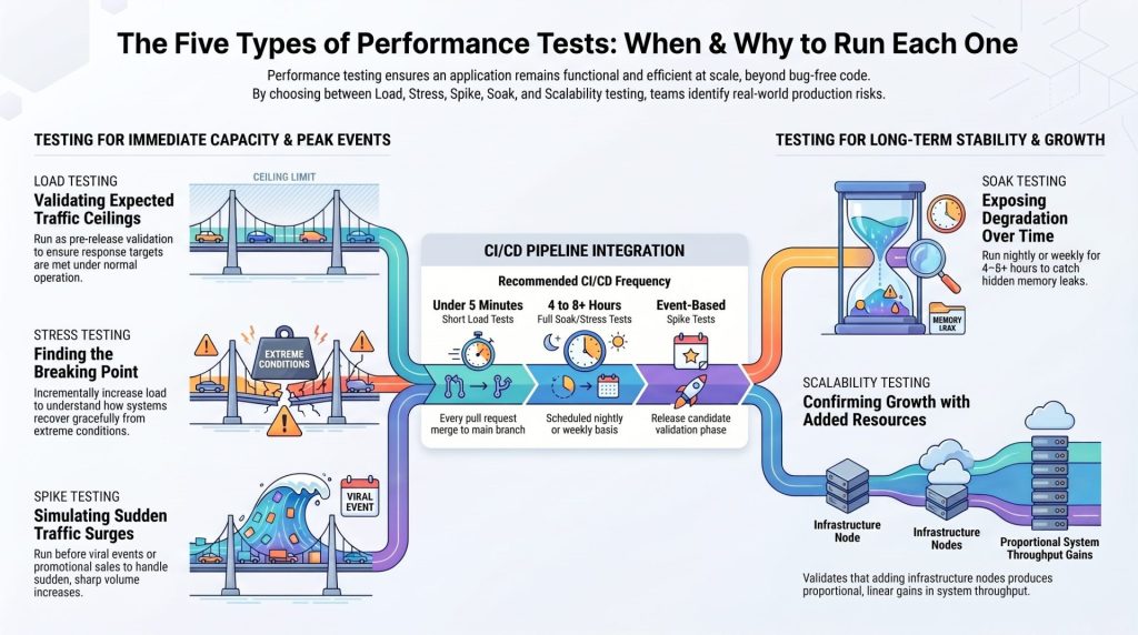 Five types of performance tests