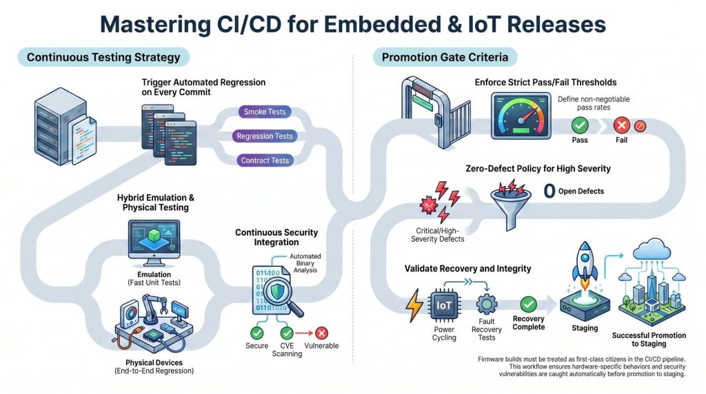 CI/CD Pipeline Integration for Embedded and IoT Releases